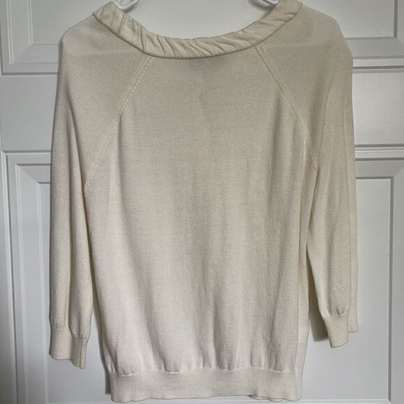 Loft Cream 3/4 Sleeve Cardigan - Picture 5 of 6